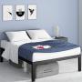 ZINUS Lorrick Metal Platform Bed Frame / Mattress Foundation / Easy, Bolt Free Assembly, Queen