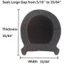 Weather Stripping Seal Strip for Doors/Windows 18 Feet, Self-Adhesive Backing Seals Large Gap (from 5/16 inch to 35/64 inch), Easy Cut to Size