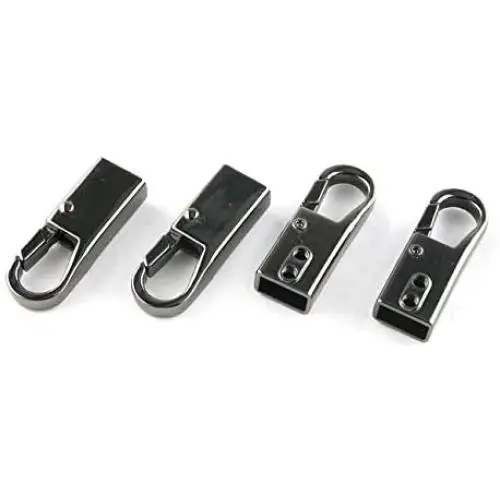 E-outstanding 4-Pack Zipper Pull Tap Metal Zipper Handle for Zipper Sliders Head Zippers Repair Kits Zipper Pull Tab for Suitcase Bag Replacement, Gun Black E-outstanding 4-Pack Zipper Pull Tap Metal Zipper Handle for Zipper Sliders Head Zippers Repair Kits Zipper Pull Tab for Suitcase Bag Replacement, Gun Black