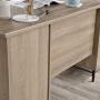Sauder Anda Norr Executive Desk, L: 56.3'' x W: 22.13'' x H: 29.53'', Sky Oak