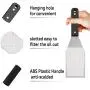 Leonyo Griddle Metal Spatula Set of 2, Food Grade Griddle Accessories - Stainless Steel Pancake Hamburger Turner Flipper for Flat Top Cast Iron BBQ Hibachi Cooking, Dishwasher Safe Leonyo Griddle Metal Spatula Set of 2, Food Grade Griddle Accessories - Stainless Steel Pancake Hamburger Turner Flipper for Flat Top Cast Iron BBQ Hibachi Cooking, Dishwasher Safe