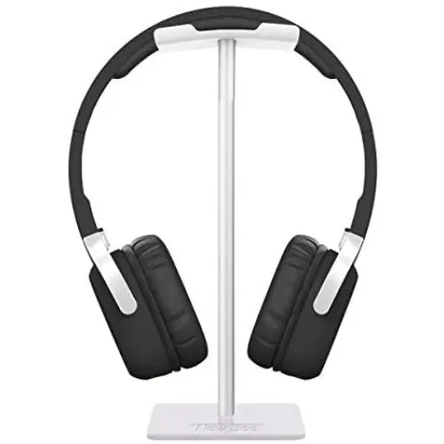 Headphone Stand Headset Holder New Bee Earphone Stand with Aluminum Supporting Bar Flexible Headrest ABS Solid Base for All Headphones Size (White) Headphone Stand Headset Holder New Bee Earphone Stand with Aluminum Supporting Bar Flexible Headrest ABS Solid Base for All Headphones Size (White)