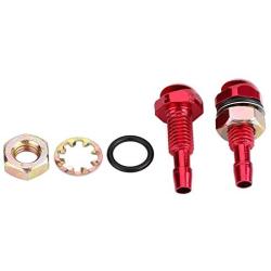 2pcs Windshield Nozzle Washer Nozzle, Keenso Universal Car Auto Windshield Wiper Spray Jet Nozzle Replacement Kit(Red)