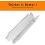 DcYourHome Heat Plate Shields for Nexgrill 720-0830H, Grill Replacement Parts Burner Cover, Stainless Steel Heat Tent Flame Tamer- Thickened Upgrade 4 Pack