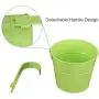 Hanging Flower Pots (10pcs), Balcony Garden Plant Planter Metal Iron Mini Flower Seedlings Brigade Fence Bucket Pots Hanger Planter for Home Decor Hanging Flower Pots (10pcs), Balcony Garden Plant Planter Metal Iron Mini Flower Seedlings Brigade Fence Bucket Pots Hanger Planter for Home Decor