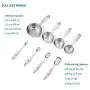 Measuring Cups and Spoons Set of 8 piece in 18/8 (304) Stainless Steel, Pan Shaped Measuring Cups and Narrow Measuring Spoons for Dry and Liquid Ingredients.