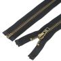 #8 27 Inch Antique Brass Zippers for Jackets 69cm Sewing Coats Crafts Separating Jacket Zipper Metal Zipper Heavy Duty (27'' Anti-Brass) Leekayer