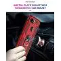 Military Grade Drop Impact for Google Pixel 3A XL Case 360 Metal Rotating Ring Kickstand Holder Magnetic Car Mount Armor Shockproof Cover for Google Pixel 3A XL Protection Case (Blue)