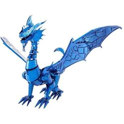 Fascinations Metal Earth ICONX Blue Dragon 3D Metal Model Kit