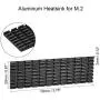 uxcell Aluminum Heatsink 70x22x3mm Black for M.2, for 2280 SSD uxcell Aluminum Heatsink 70x22x3mm Black for M.2, for 2280 SSD