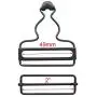 Suspender Adjuster Overall Braces Buckle,Black Dungaree Fastener Gallus Buckle with Slider,Pack of 6 Sets (2'')