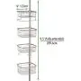mDesign Metal Bathroom Shower Storage Constant Tension Pole Caddy - Adjustable Height - 4 Positionable Baskets - for Organizing and Containing Hand Soap, Body Wash, Wash Cloths, Razors - Satin mDesign Metal Bathroom Shower Storage Constant Tension Pole Caddy - Adjustable Height - 4 Positionable Baskets - for Organizing and Containing Hand Soap, Body Wash, Wash Cloths, Razors - Satin