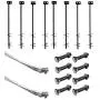 Mobile Home Part Set of 8 Auger Anchors; 8 - 8 ft Tie Down Strap, & 8 Bolts Mobile Home Part Set of 8 Auger Anchors; 8 - 8 ft Tie Down Strap, & 8 Bolts