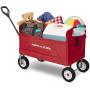 Radio Flyer All-Terrain 3-in-1 EZ Folding Wagon for kids and cargo, Red