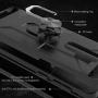 TJS Phone Case Compatible with LG Aristo 4,Aristo 4 Plus +,Escape Plus,K30 2019,Arena 2,X2 2019,Tribute Royal, [Full Coverage Tempered Glass Screen Protector] Metal Ring Magnetic Support (Black)