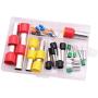 Polymer Clay Cutters,40Pcs Stainless Steel+Plastic Indentation Round Circle Shape Cutters Mold Ceramics Dotting Baking Ring Mold Cutter Punch Tools for Clay Pottery Craft Handmade with Storage Case(B)