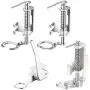 4 Pieces Large Metal Darning Sewing Machine Presser Foot Suitable for Household Multi-Function Sewing Machines Include Close Toe, Open Toe, Quilting Foot and Embroidery Foot