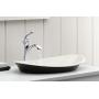 KOHLER Devonshire K-193-4-BN Single Handle Single Hole or Centerset Bathroom Faucet with Metal Drain Assembly in Brushed Nickel