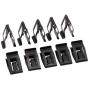 Platicat 15 Pcs Universal Auto Car Front Console Dash Dashboard Trim Metal Retainer Black