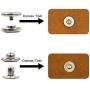LYNDA 80 Sets Metal Snap Fasteners, 4 Colors Snap Fasteners with 4 Pieces Fixing Tools,Used in Leather Craft, DIY Craft, Overalls, Jacket and Jeans,15mm in Diameter