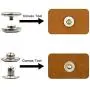 LYNDA 80 Sets Metal Snap Fasteners, 4 Colors Snap Fasteners with 4 Pieces Fixing Tools,Used in Leather Craft, DIY Craft, Overalls, Jacket and Jeans,15mm in Diameter