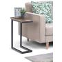 SIMPLIHOME Skyler Solid Mango Wood and Metal 18 inch wide Rectangle Industrial C Side Table in Beach Brown, Fully Assembled, for the Living Room and Bedroom