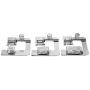 YEQIN 3 Pcs Adjustable Rolled Hem Foot (1 Inch, 1/2 Inch, 3/4 Inch) Sewing Machine Presser Foot Hemmer Foot Set for Singer Brother Janome Babylock Juki