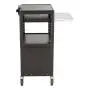 Norwood Commercial Furniture Adjustable Height Metal AV Cart with Cabinet, Electric Power & Sliding Tray, NOR-GNO1010-PK-SO Norwood Commercial Furniture Adjustable Height Metal AV Cart with Cabinet, Electric Power & Sliding Tray, NOR-GNO1010-PK-SO