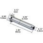 Muzata Stemball Swage Dead Ends Paired Threaded Stud Tension End Fitting Terminal for 1/8'' Cable Railing,Hand Crimp Fixed Tensioner,Stainless Steel T316 20PCS CR24,Series CA1 CD1 CS1 CD2 CS2 CV1