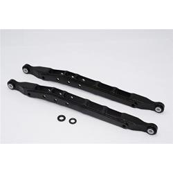 Axial SMT10 Grave Digger (AX90055) Upgrade Parts Aluminum Front/Rear Lower Chassis Link Parts - 1Pr Set Black