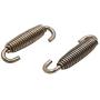 uxcell 10pcs Silver Tone Motorcycle Exhaust Pipe Muffler Springs Swivel Hooks