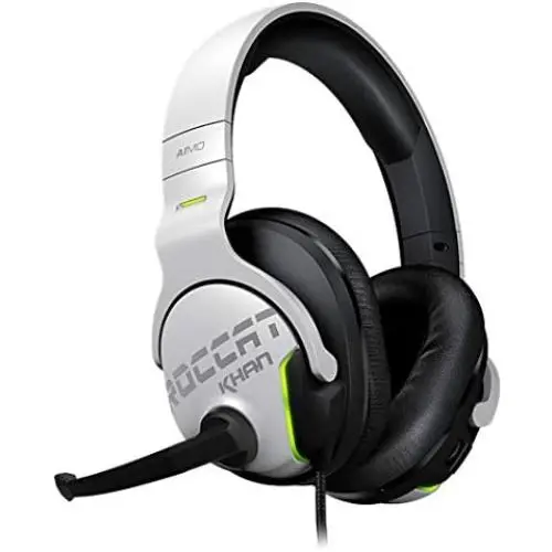 ROCCAT KHAN Aimo - 7.1 High Resolution RGB Gaming Headset, White ROCCAT KHAN Aimo - 7.1 High Resolution RGB Gaming Headset, White