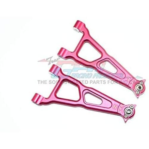 GPM Losi 1/10 Baja Rey 4WD Desert Truck (LOS03008) Upgrade Parts Aluminum Front Upper Suspension Arm - 1 Pair Set Red