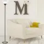 Metro Torchiere Modern Floor Lamp by Light Accents 71'' Tall Floor Light Brushed Nickel Metal with White Shade - Stand Up Lamp - Uplight Pole Light - Standing Lamp (Brushed Nickel)