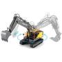 HMANE 3-in-1 RC Excavator Toy, 2.4G Remote Control Construction Truck Full Functional Engineering Excavator Bucket 660° Rotation Rechargeable Battery