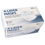 WMS 4-Layer Face Masks, Wisconsin Medical Supplies, MADE IN USA, 1 Pack (50 PCs)