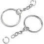 Metal Split Keychain Rings with Chain Keychain Ring with Open Jump Ring Connector 1inch/25mm Key Rings Nickel Plated Split Key Rings with Chain and Jump Rings Bulk for Keychain Lanyard 120pcs Hywei Metal Split Keychain Rings with Chain Keychain Ring with Open Jump Ring Connector 1inch/25mm Key Rings Nickel Plated Split Key Rings with Chain and Jump Rings Bulk for Keychain Lanyard 120pcs Hywei