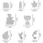 Cutting Dies Metal, Classroom Things Decoration Embossing Stencils for DIY Scrapbooking Photo Album Decorative DIY Paper Cards Making Gift, Study Metallic Die Cut