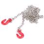 Metal RC Trailer Tow Hooks, Metal RC Trailer Tow Hooks Part Accessories Tow Hook Trailer Chain Kit RC Crawler with Chain for SCX10 D90 1:10 RC Crawler Climbing Car