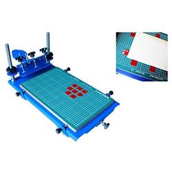 TECHTONGDA 3D Screen Printing Machine Micro-Registration Silk Screen Printing Press for PCB Metal Plate Glass Single Color Screen Printer 17.5x11.5 Inch