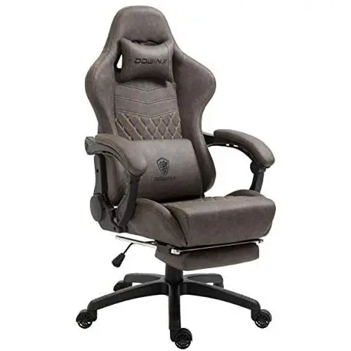 Dowinx Gaming Chair Office Chair PC Chair with Massage Lumbar Support, Vantage Style PU Leather High Back Adjustable Swivel Task Chair with Footrest (Brown) Dowinx Gaming Chair Office Chair PC Chair with Massage Lumbar Support, Vantage Style PU Leather High Back Adjustable Swivel Task Chair with Footrest (Brown)