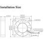FZVAN 2Packs DC 12V 40X40X10mm 2pin 40mm 3D Printer Cooling Fan for MK7 MK8 heatsink Cass 6000 RPM Reprap Prusa I3 Repair Replacement