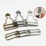 Healifty 4pcs Overall Buckles Retro Suspender Buckles Overall Clip Replacement for Trousers Cotton Jacket Jeans Bronze