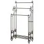 Kings Brand Furniture Metal Free Towel Rack Stand with Shelf, Pewter Kings Brand Furniture Metal Free Towel Rack Stand with Shelf, Pewter