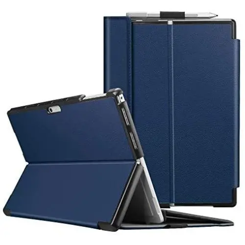 Fintie Case for Microsoft Surface Pro 7 Compatible with Surface Pro 6 / Surface Pro 5 12.3 Inch Tablet, Hard Shell Slim Portfolio Cover Work with Type Cover Keyboard, Navy Fintie Case for Microsoft Surface Pro 7 Compatible with Surface Pro 6 / Surface Pro 5 12.3 Inch Tablet, Hard Shell Slim Portfolio Cover Work with Type Cover Keyboard, Navy