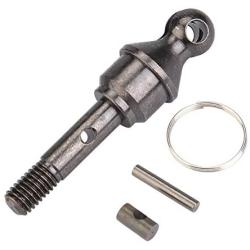 Dilwe RC Truck CVD Axle, Metal RC Front/Rear CVD Axle for Traxxas Slash 4X4 1/10 Truck Remote Control Car Component Replacement Part Accessory(Front-Gray Black )