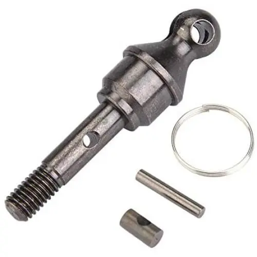 Dilwe RC Truck CVD Axle, Metal RC Front/Rear CVD Axle for Traxxas Slash 4X4 1/10 Truck Remote Control Car Component Replacement Part Accessory(Front-Gray Black )
