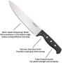 Farberware 22-Piece Never Needs Sharpening Triple Rivet High-Carbon Stainless Steel Knife Block and Kitchen Tool Set, Black