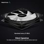 DEEPCOOL RF120 3in1 3X120mm RGB LED PWM Fans with Fan Hub and Extension, Compatible with ASUS Aura Sync
