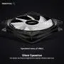 DEEPCOOL RF120 3in1 3X120mm RGB LED PWM Fans with Fan Hub and Extension, Compatible with ASUS Aura Sync
